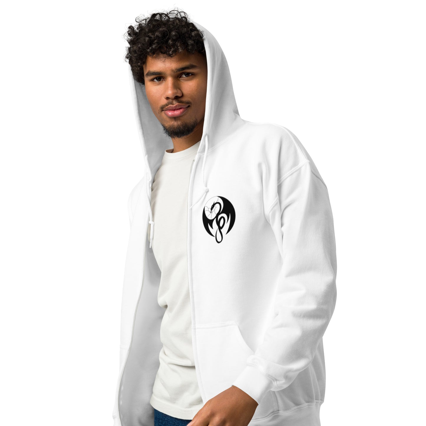 KEI2GOOD DRAGON LOGO (LIGHT) Zip Hoodie